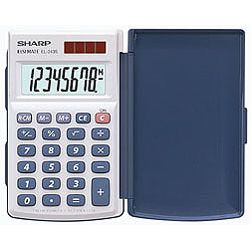 Sharp -  EL-243S calculator Pocket Basisrekenmachine Zilver