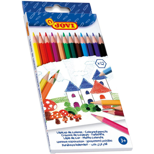 JOVI - Crayon de couleur Jovi 12 crayons