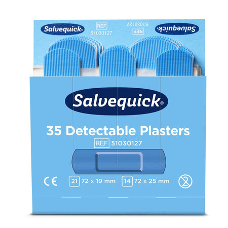 Salvequick -  Pleisters detectabel refill 6x35st