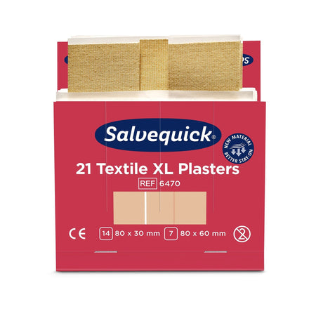 Salvequick -  Pleisters textiel extra groot 6x21st