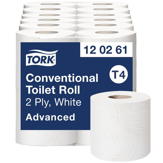 Tork -  Toiletpapier t4 advanced 2laags 493 vel wit | 6 stuks