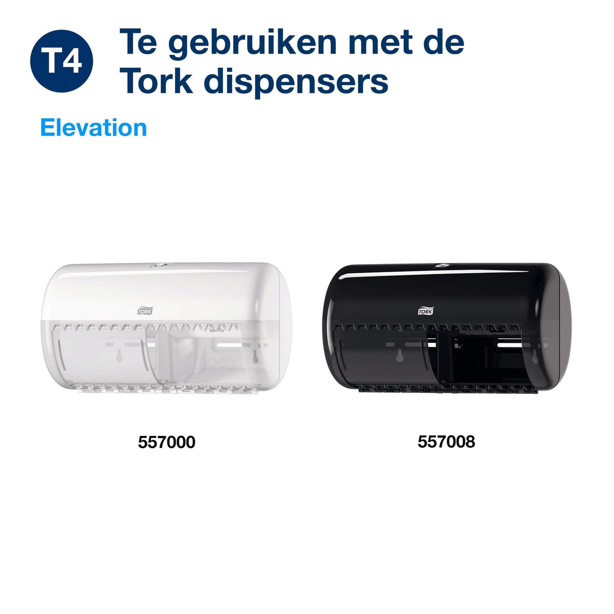 Tork -  Toiletpapier t4 advanced 2laags 493 vel wit | 6 stuks