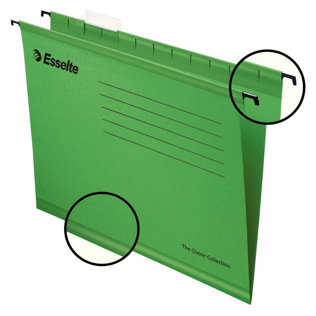 Esselte -  Hangmap  classic folio v-bodem 382x240mm gr