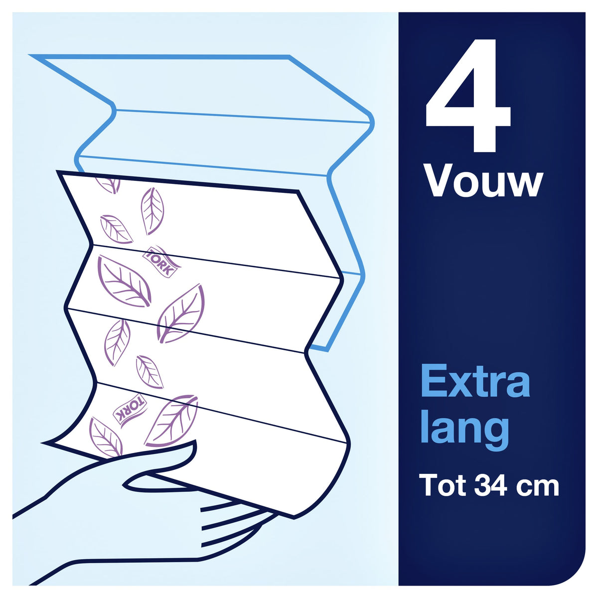 Tork -  Handdoek h2 premium 2laags 212x340mm 100297