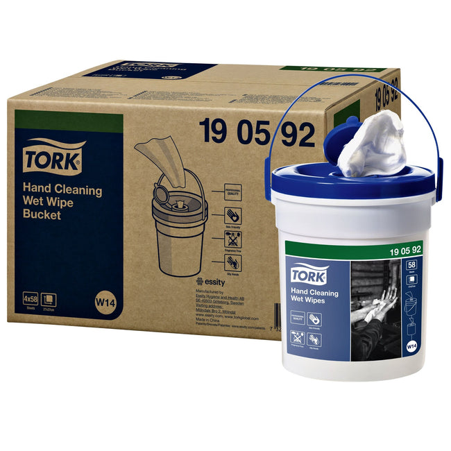 Tork -  Handreinigingsdoek w14 premium 1laags wit | 4 stuks