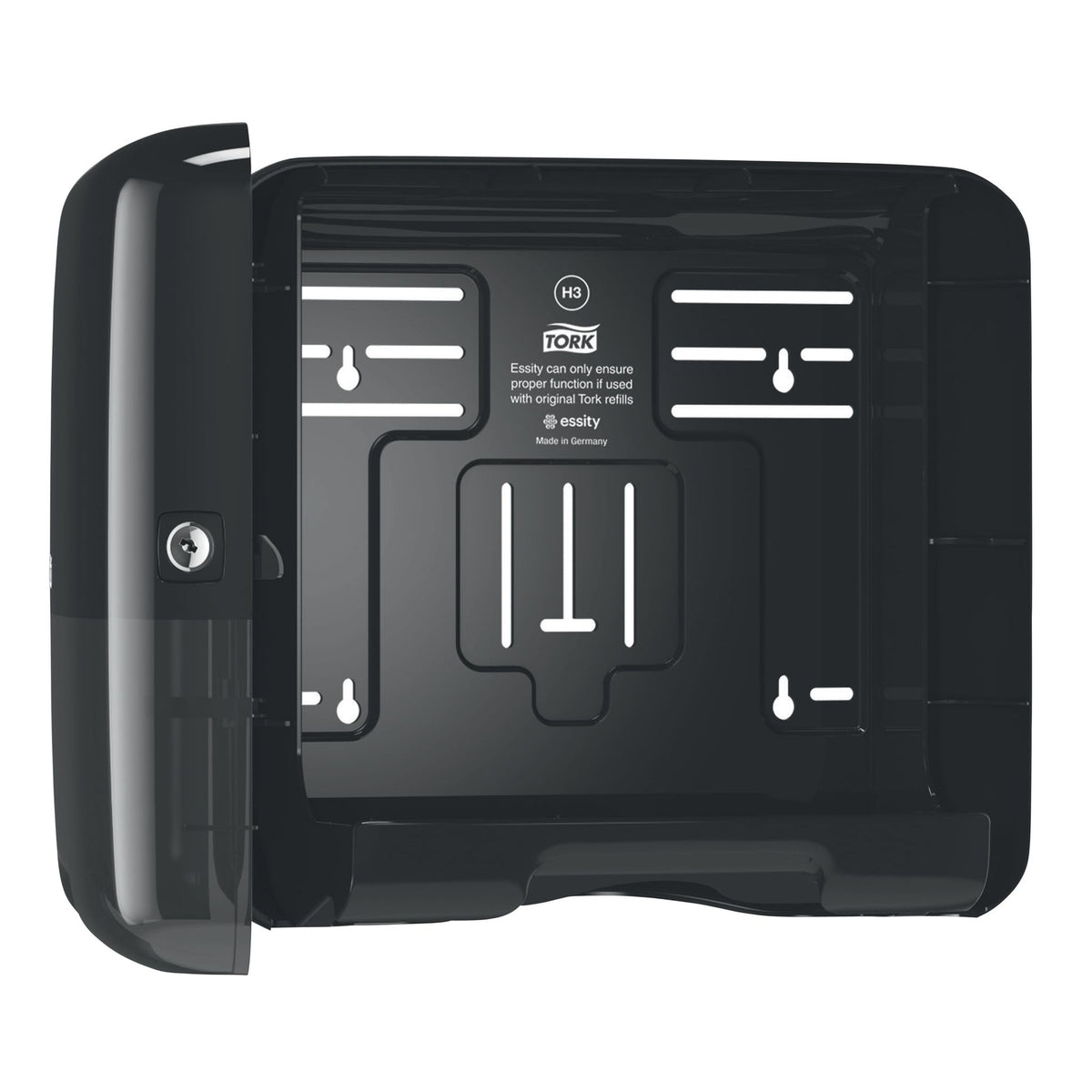 Tork -  Handdoekdispenser h3 elevation klein zwart | 108 stuks
