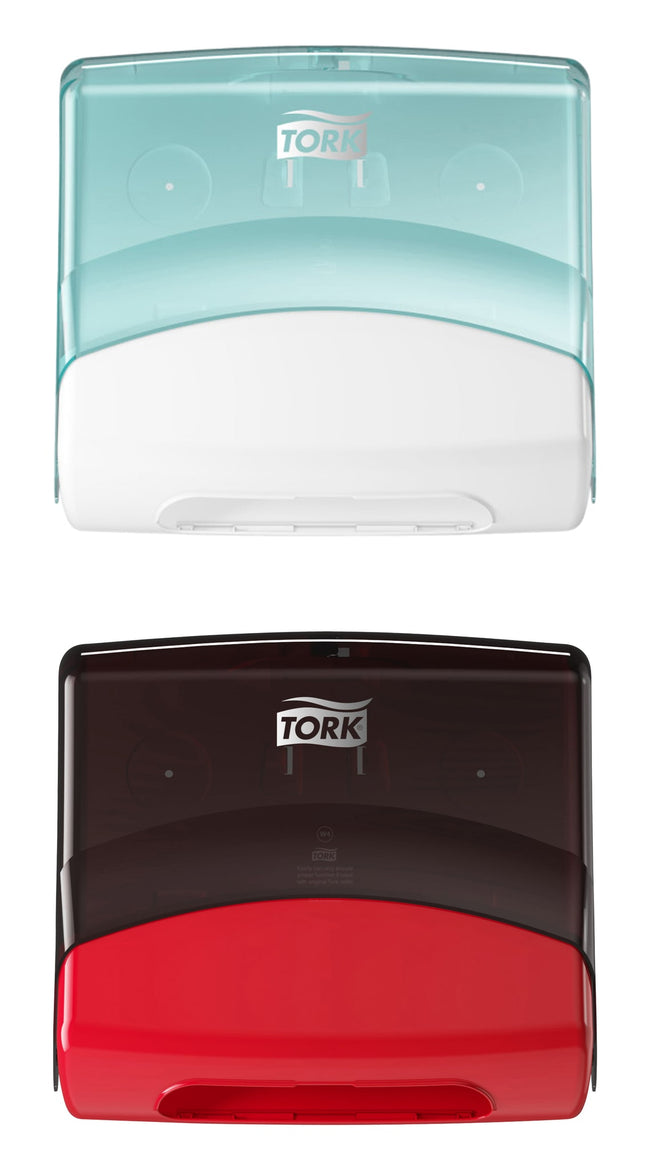 Tork -  Reinigingsdoekdispenser w4 gevouwen rood