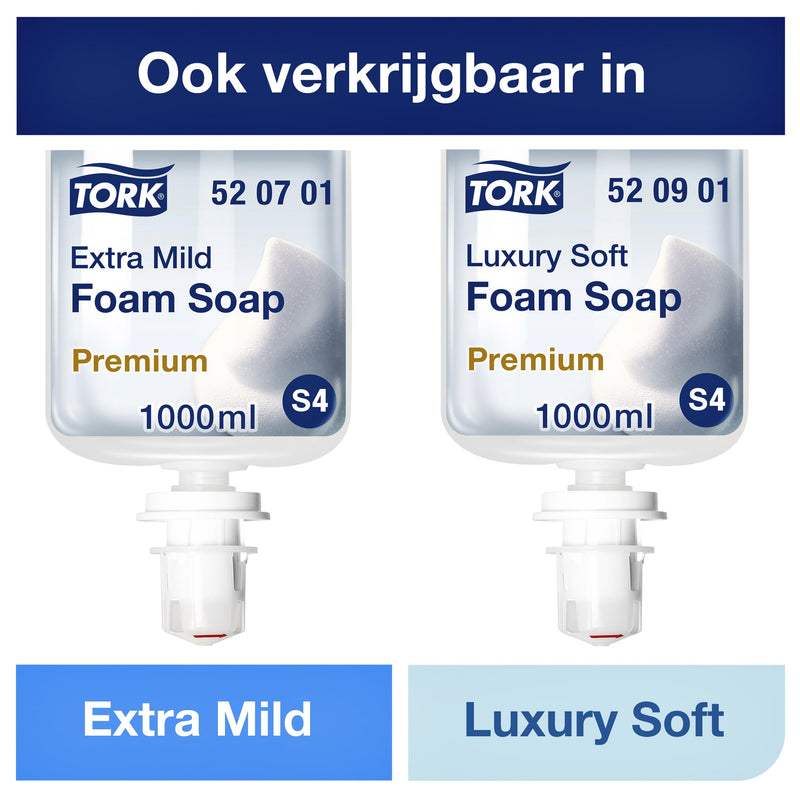 Tork -  Handzeep s4 premium schuim 1000ml mild | 6 stuks