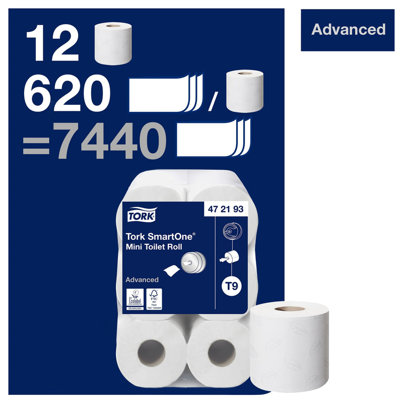 Tork -  Toiletpapier t9 advanced 2laags 112m wit