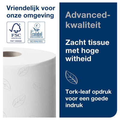 Tork -  Toiletpapier t9 advanced 2laags 112m wit