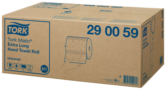Tork -  Handdoekrol h1 universal 1laags 280m wit | 6 stuks