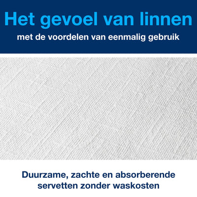 Tork -  Dinerservet linstyle premium wit 478180 | 14 stuks