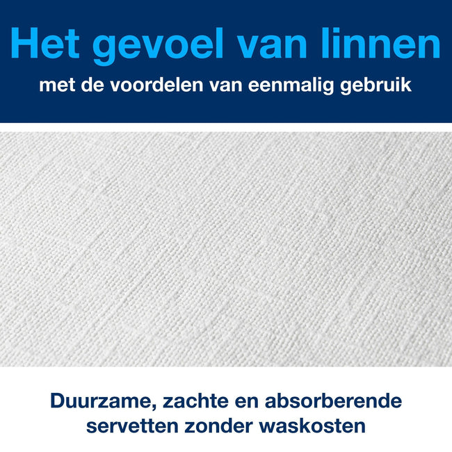 Tork -  Dinerservet linstyle premium wit 478180