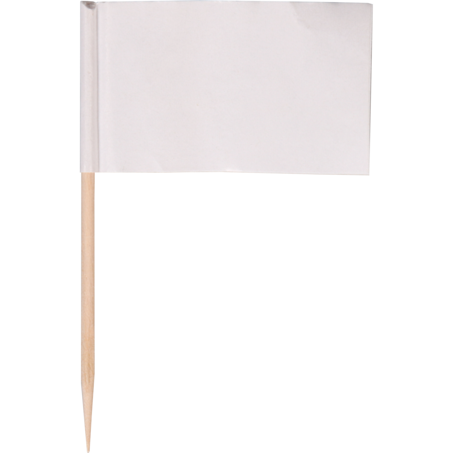 DEPA - Pick | Drapeau | Bois | 65 mm | Blanc | 500 pièces