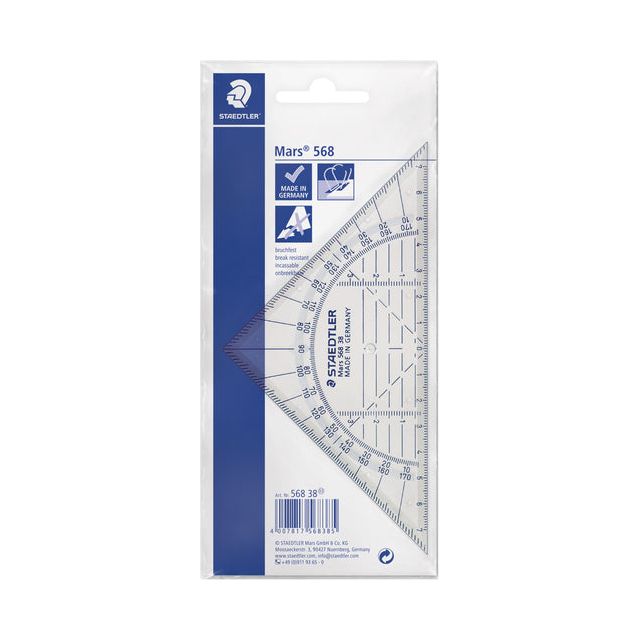 Staedtler - Geodriehoek 568 160 mm | 10 morceaux