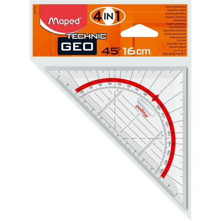 Maped -  Geodriehoek  technic 16cm | 10 stuks