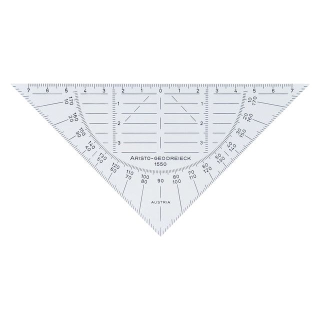 Aristo - Geodriehoek Aristo 1550 160 mm flexibler unzerbrechliches | 10 Stücke