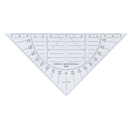 Aristo - Geodriehoek 1550 160mm flexible transparente | 10 piezas