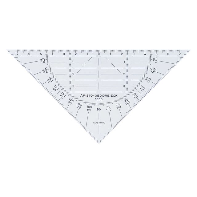 Aristo - Geodriehoek 1550 160mm flexible transparent