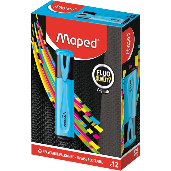 Maped - markeerstift Fluo'Peps Classic blauw