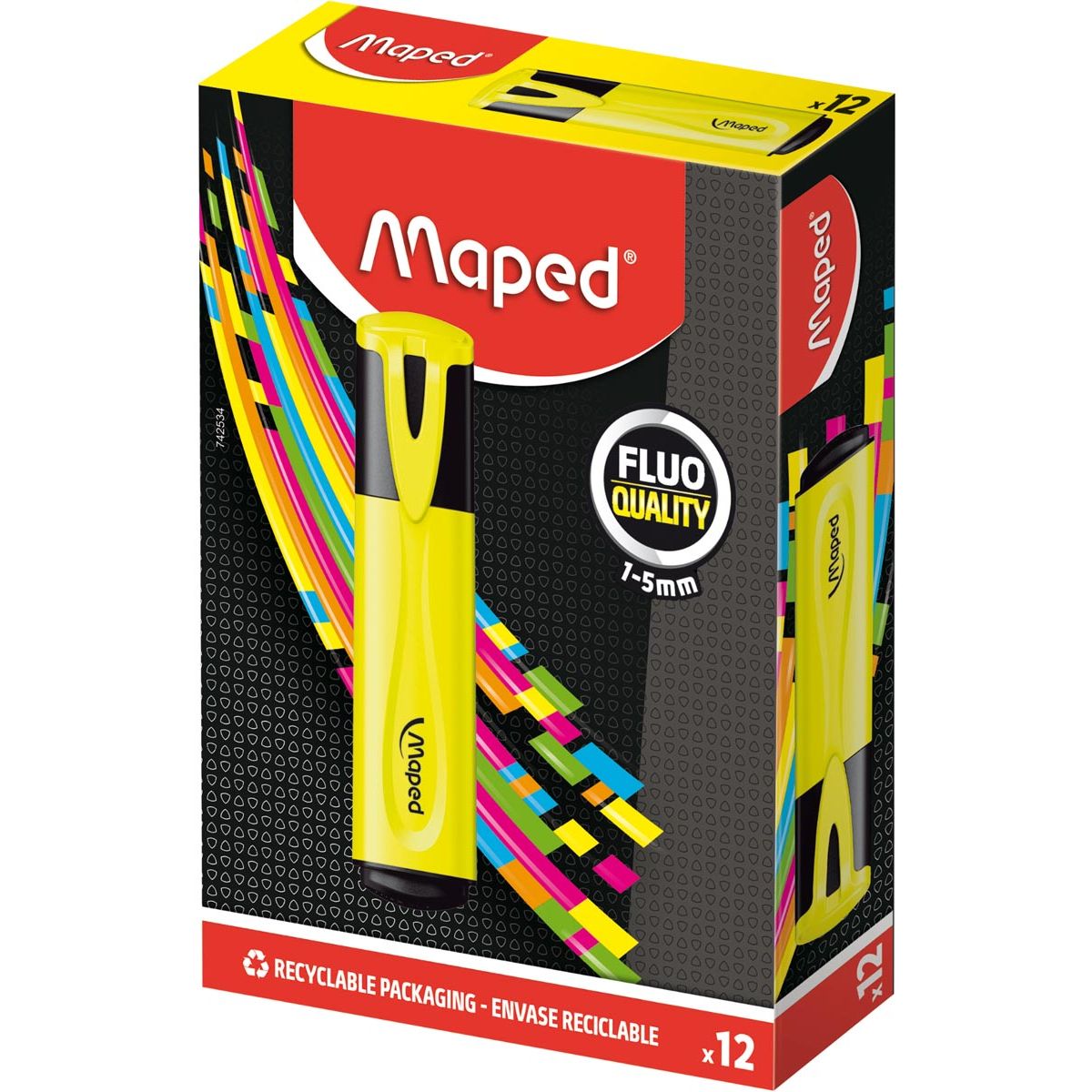 Maped - highlighter Fluo'Peps Classic yellow