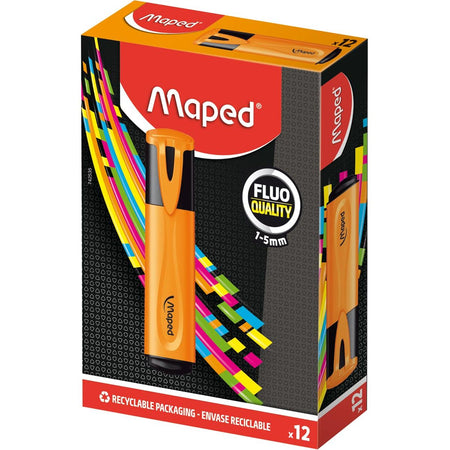 Maped - iluminador Fluo'Peps Classic naranja