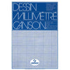 Canson - Millimeter paper light blue printed 50 sheets 72gr A3 white