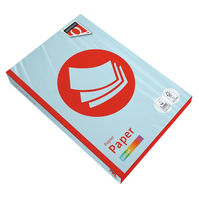 Quantore -  Kopieerpapier colour a4 120gr lichtblauw | 5 stuks