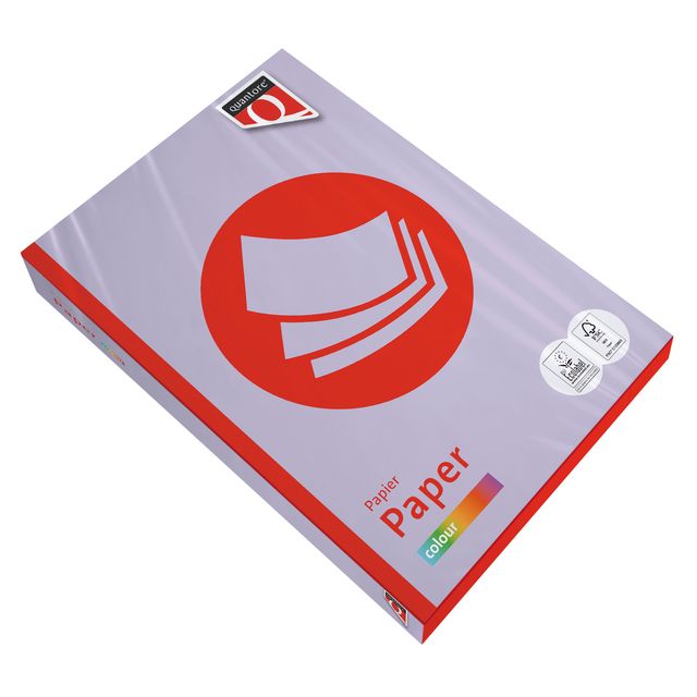 Quantore - Papel fotocopia Color A4 120gr lila 250 hojas