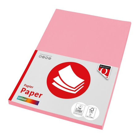 Quantore - Carta per fotocopie Colore A4 120gr rosa 100 fogli