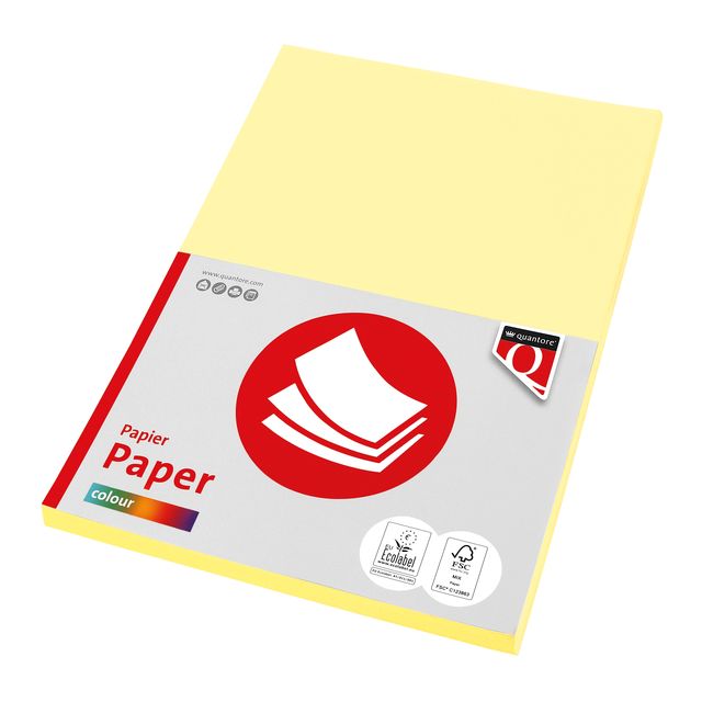 Quantore - Copy paper Color A4 120gr canary yellow 100 sheets