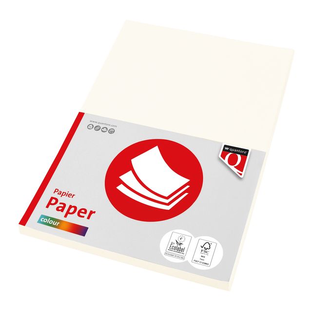 Quantore - Copy paper Color A4 120gr cream white 100 sheets