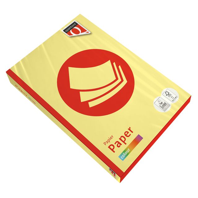Quantore - Papel de copia Color A4 160gr amarillo 250 hojas