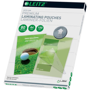 Leitz -  Ilam lamineerhoes ft A4, 160 micron (2 x 80 micron), pak van 100 stuks