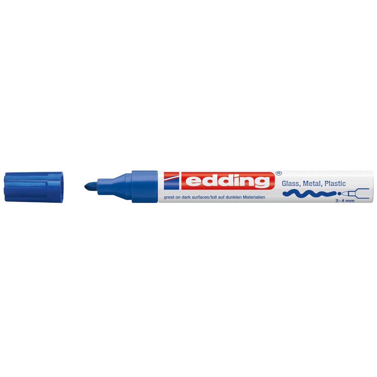 Edding -  glanslakmarker e-750 CR blauw