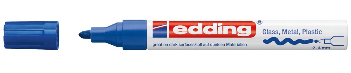 Edding - Glanzlackmarker e-750 CR blau