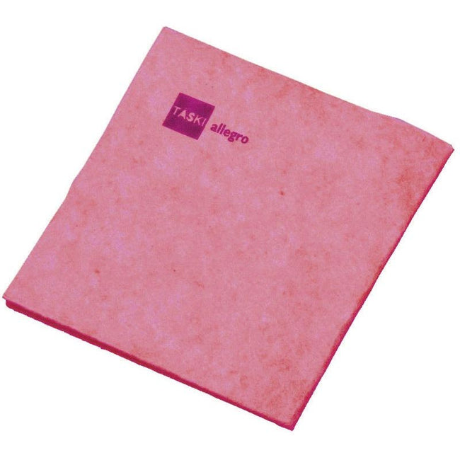 TASKI - Paño de limpieza Allegro, rojo, paquete de 25
