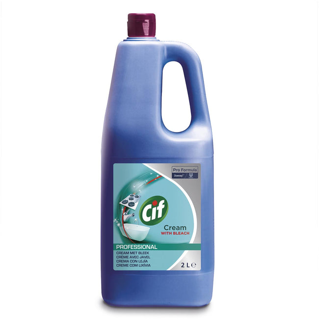 CIF - Schleifcreme mit Bleichmittel, 2 -Liter -Fläschchen -Fläschchen