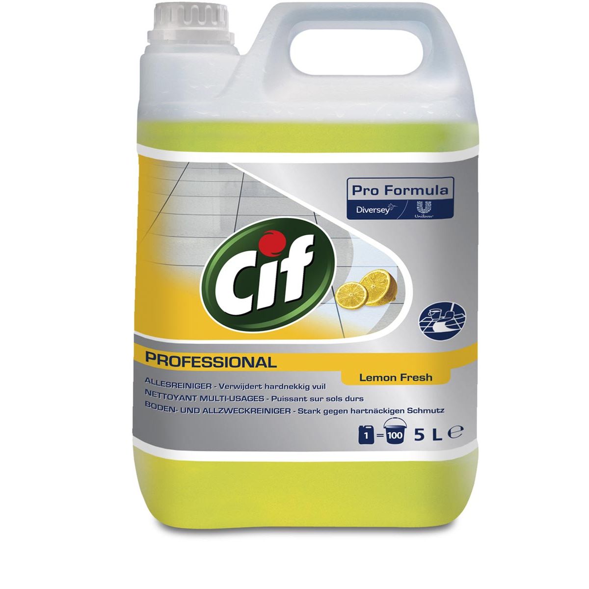 Cif - all-purpose cleaner lemon fresh, 5 liter bottle