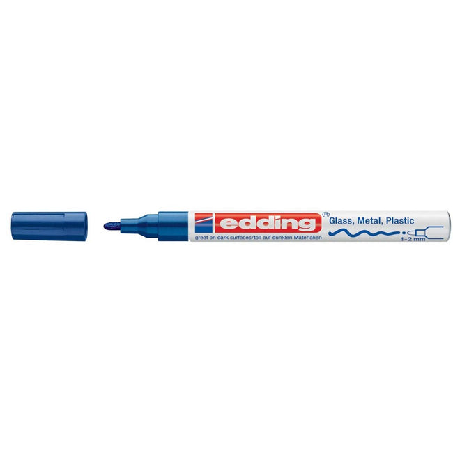 Edding - marcador de pintura brillante e-751 CR azul