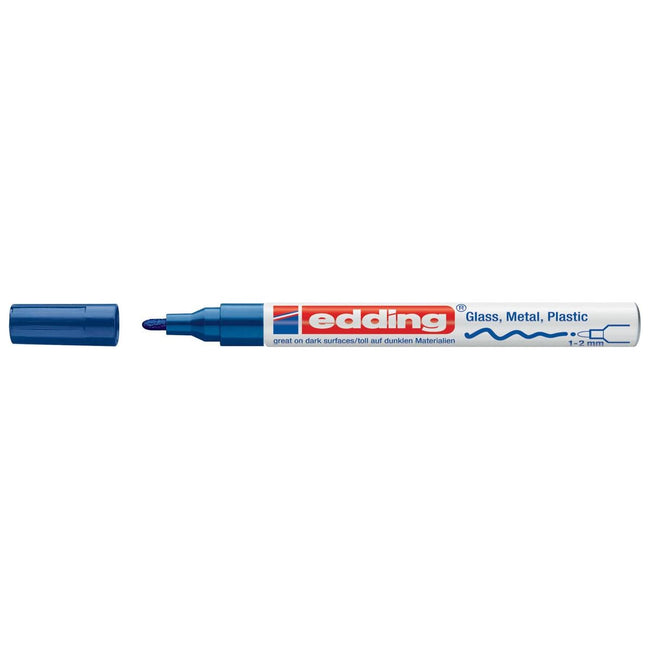 Edding - Glanslakmarker E -751 CR Blauw