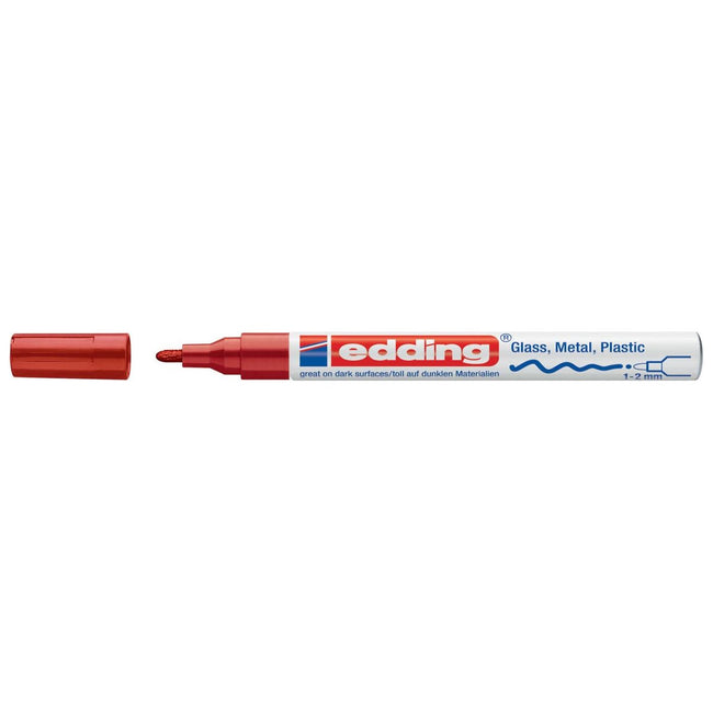 Edding - Glanslakmarker E -751 Cr Rood