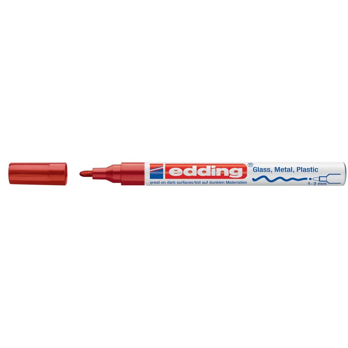 Edding - gloss paint marker e-751 CR red