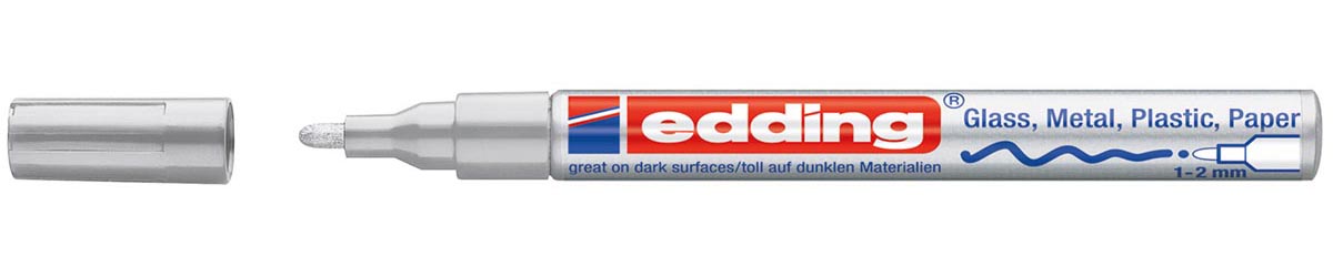 Edding - gloss paint marker e-751 CR silver