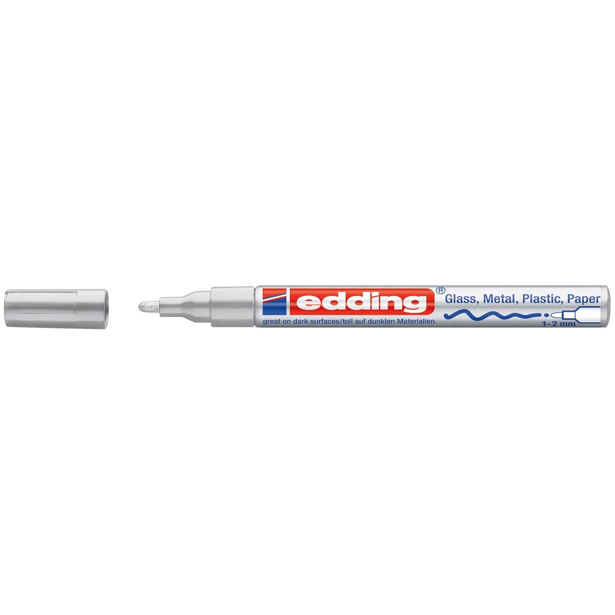 Edding - Glanslakmarker e -751 Cr Silber