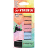 STABILO - BOSS MINI pastel highlighter, assorted colors, blister of 5 pieces