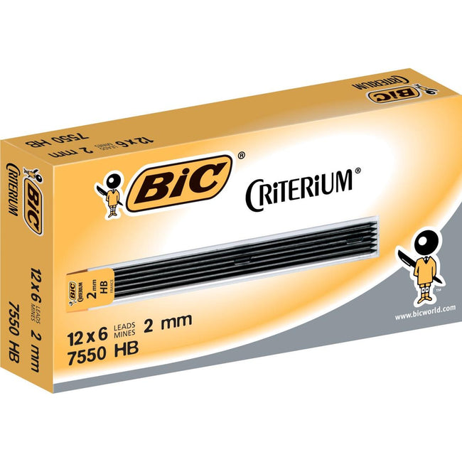 BIC - Marqueurs de crayon critère, 2 mm, Hb, centime de 6 pièces