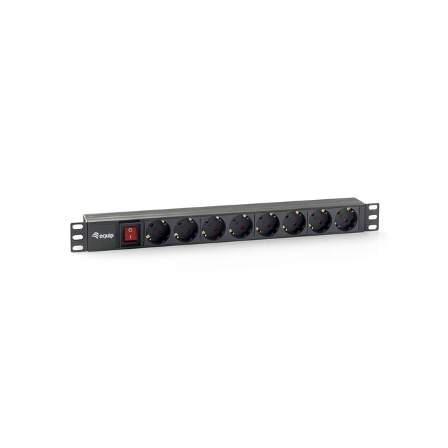 EQUIP -   333283 energiedistributie 8 AC-uitgang(en) 1U Zwart