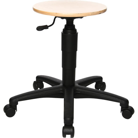 Topstar -  Top kruk Tec 60, zonder voetring, met wieltjes, hout