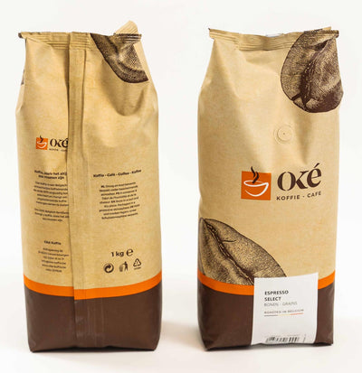 OKE Koffie - OKe coffee beans, 1 kg bag, Espresso Select